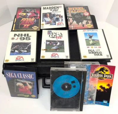 Sega Case & Games 