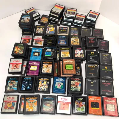 Vintage Atari Game Cassettes