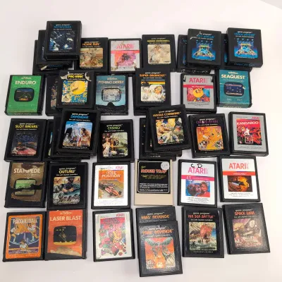 1970s, 1980s Atari 2600 Video Game Cartridges