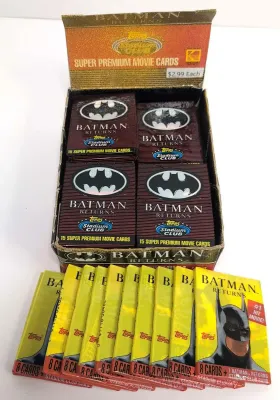 1991 Sealed Topps Batman Returns Trading Card Packs