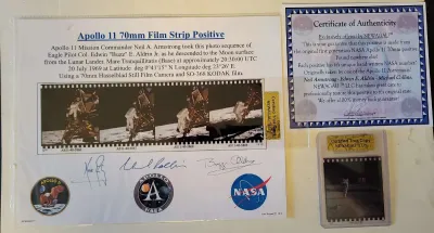Apollo 11 70mm film strip positive postive 012 as11 40 5874