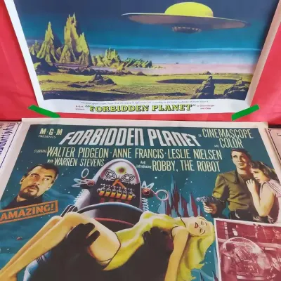 Forbidden planet silk posters