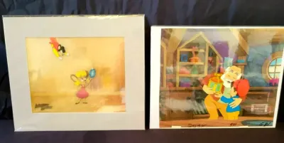 TWO DISNEY ANIMATION CELS