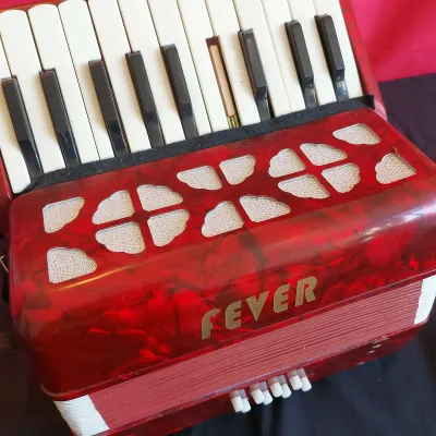 FEVER PIANO ACCORDION IN RED PEARL FINISH 