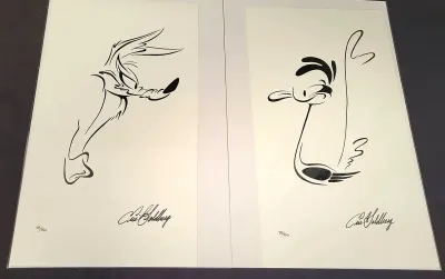 "HE LEAPS" & "HE BEEPS" LIMITED EDITION SERIGRAPH BY ERIC GOLDBERG