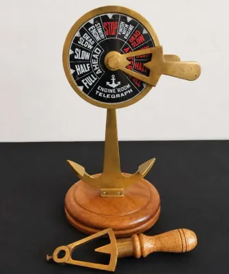 DECORATIVE BRASS SHIP'S ENGINE ROOM TELEGRAPH 