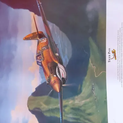 Tiger pass print by artist jim laurier