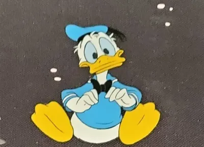 DONALD DUCK SEATED PRODUCTION CEL