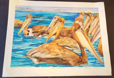 "THE SILENT ONES" COLORFUL WATERCOLOR PRINT BY KAREN NEVIS