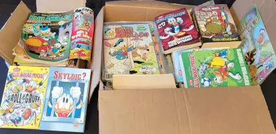 Collection of kalle anka co walt disney magazines anr paperback books