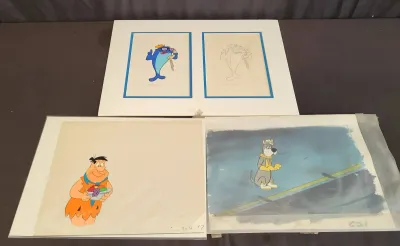 Hanna barbera animation cels charlie the tuna cel and sketch