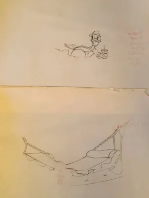 Donald duck animation drawings