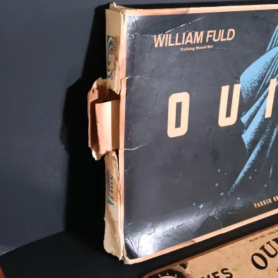 LOT 142: Vintage William Fuld Parker Bros Ouija Board, Fiber Optic Pumpkin, The Craghold Crypt by Edwina Noone & More