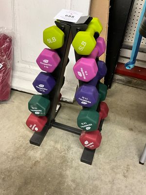 Fitness Alley Hand Weights & Stand