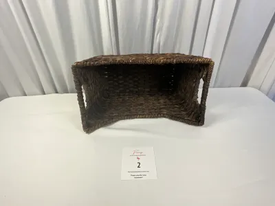 Set of Three, Hand-woven Water Hyacinth Organizing/Storage Baskets