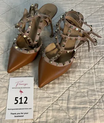 Valentino Studded Strappy Heels