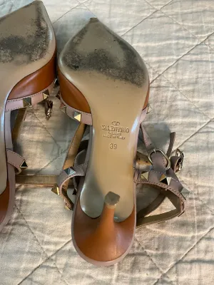 Valentino Studded Strappy Heels