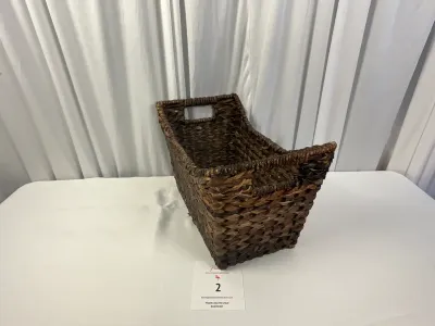 Set of Three, Hand-woven Water Hyacinth Organizing/Storage Baskets