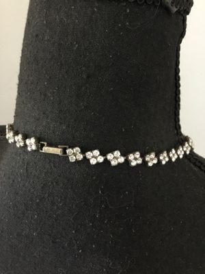 Beautiful, vintage, rhinestone tennis necklace