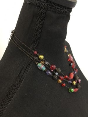 Beautiful Art glass bead necklace