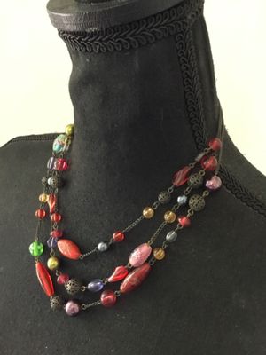 Beautiful Art glass bead necklace