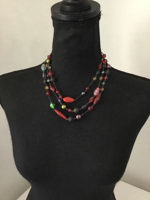 Beautiful Art glass bead necklace