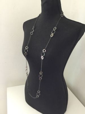 Beautiful Park Lane. Gun metal gray statement, necklace.