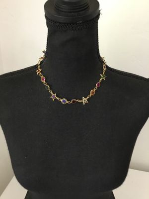 Cute vintage Multi color statement necklace