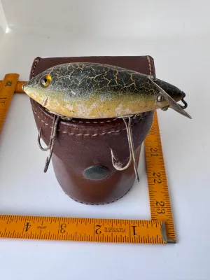 Vintage Heddon Dowagiac Crab Spook Wooden Fishing Lure
