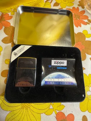 Zippo Millennium Edition Titanium Coated Lighter with Tin