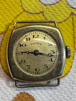 Vintage Solrex Swiss Made Cushion Case Watch Head