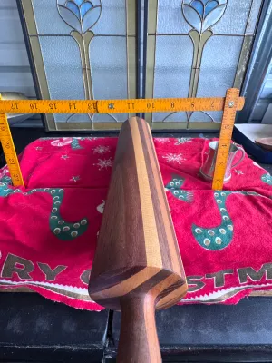 Handcrafted Multi-Wood Striped Rolling Pin