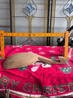 Antique Hand-Carved Wooden Butter Paddle Scoop