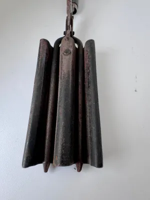 Antique Marcel Waving Hair Curling Iron with Wood Handles