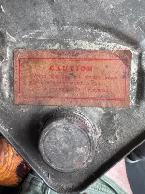 Vintage Yorkco Freon Compressor Oil 3-Gallon Metal Can