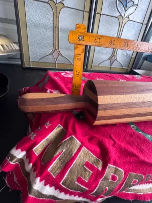 Handcrafted Multi-Wood Striped Rolling Pin