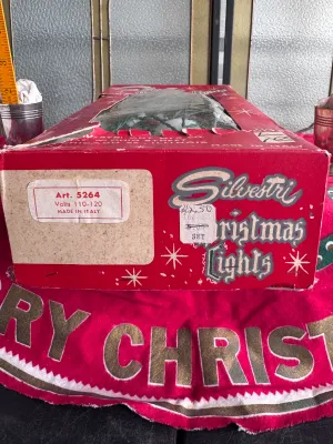 Vintage Silvestri Christmas Lights Set - Made in Italy