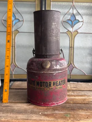 Vintage Auto Motor Heater Co. Kerosene Car Heater - Hartford, Conn.