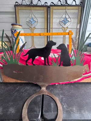 Nilsen Metal Art Black Labrador Retriever Hose Holder