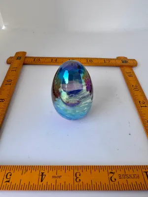 Zellique Studios Art Glass Egg Paperpiece by Joseph Morel