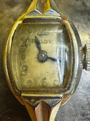 Vintage Bulova 10K Rolled Gold Plate Women's Wind-Up Watch