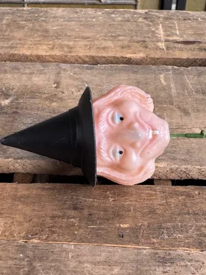 Vintage Halloween Witch blow mold on Wire Pick