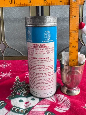 Vintage Gambles Self-Sealing Rubber Repair Kit Tin