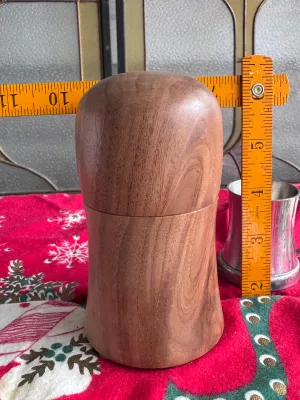 Gary Holdsworth Hand-Turned Walnut Wood Lidded Vessel (2017)