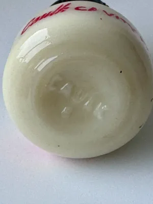 Vintage L.D. Caulk Co. Cavity Primer Milk Glass Dental Bottle