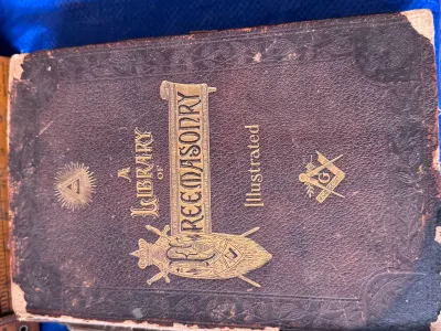 Antique "A Library of Freemasonry" Illustrated Book