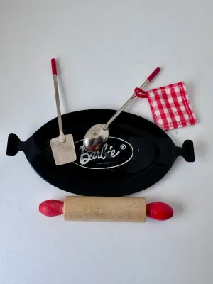 Vintage Mattel Barbie Doll Kitchen Accessories Set