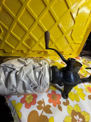 Antique Arcade Crystal No. 3 Wall Mount Coffee Grinder