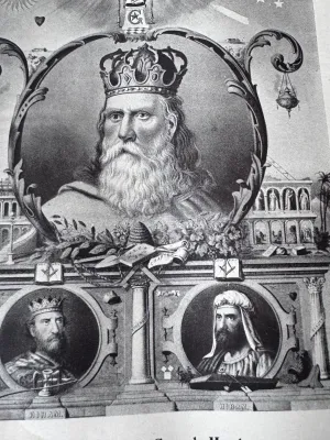 Antique "A Library of Freemasonry" Illustrated Book