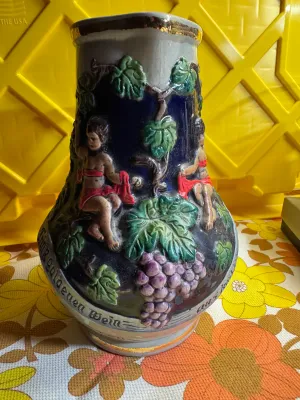 Vintage Original Thewalt German Stoneware Wine Pitcher / Jug